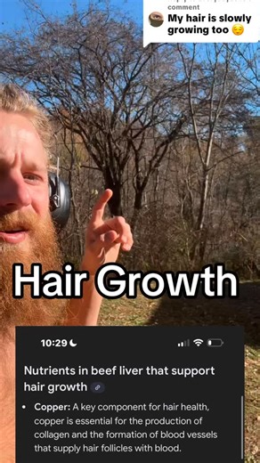 1.7K views · 49 reactions | “my hairs regrowing” Beef liver can...