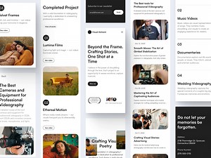 Visual Alchemi - Responsive Videographer Portfolio Website