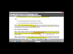 017 API 510 Course - (5 .8) Pressure Testing - lesson 017 (Arabic)