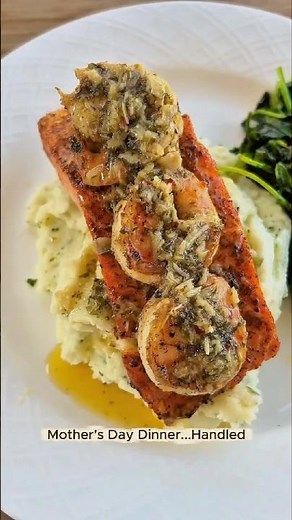 How to Make Restaurant-Quality Garlic Butter Salmon & Shrimp