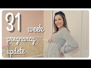 31 week pregnancy update | symptoms, nursery tour + hospital bag update