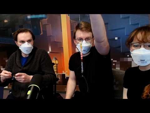 Bracelet making with Bdubs, Oli, Scar, & Grian at Hermitcraft Gamers Outreach!