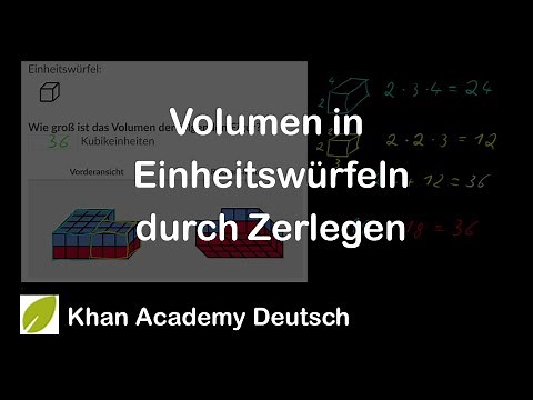 Volumen in Einheitswürfeln durch Zerlegen der Formen | 5. Klasse | Mathematik | Khan Academy