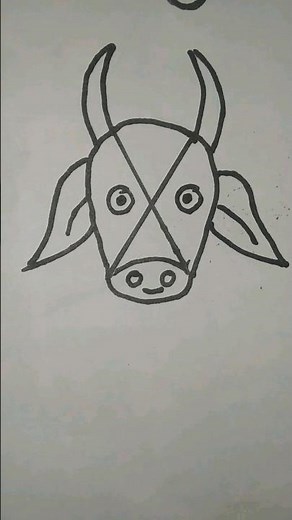 cow drawing aasancow drawing easy drawing simplecow drawing colour #drawing