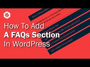 How to Add an FAQs Section in WordPress (Schema-Enabled)