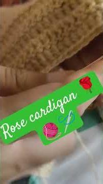 🌹 Crochet Rose Cardigan🌹|beginner friendly crochet pattern|#shorts