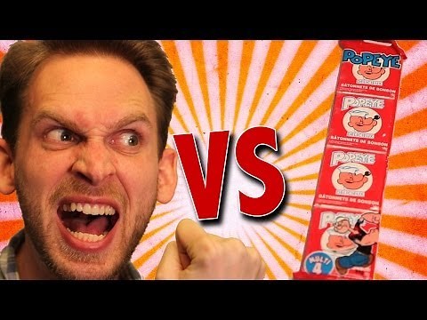 Popeye Tasty Candy Sticks Unboxing