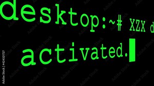 You have been hacked Glitch Text Animation Background, 4k. You have been hacked Abstract Modern Animation Concept. Coding Screen Showing hacking loading bar. system crash, error message on screen