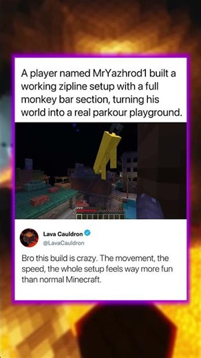 A player built a working alpine setup with a...