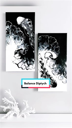 Fluid Acrylic Jellyfish Painting Tutorial