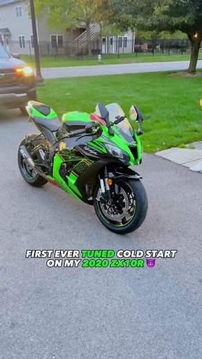 Newly Tuned ZX10R Cold Start First Time Experience