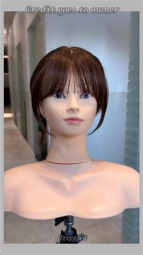 Korean hair bangs cutting tutorial #hair #hairbang #hairtutorial #haircutting #ytshorts #shorts