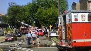 Retiring firefighter's final ride is a family affair