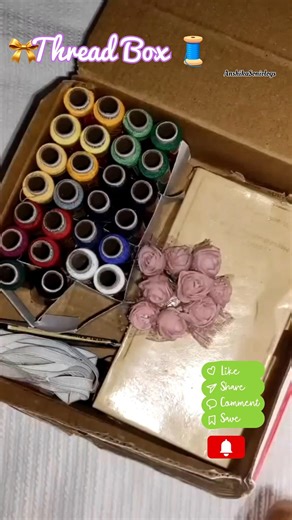 DIY Thread Box😱 Thread Organizer😍New Idea💡#unique #craft #trending #subscribe #video #diy