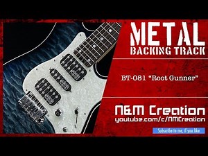 Fast Massive Rock/Metal Backing Track in B♭m | BT-081