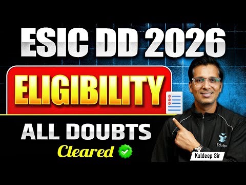 What is Eligibility Criteria for UPSC EISC DD Exam? ESIC DD Qualification & Experience Required