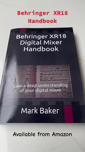 #behringer #XR18 #MR18 #digitalmixers #handbook