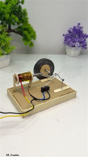 Solenoid engine easy science project homemade #shorts #engine #solenoidengine #youtube #diy #project