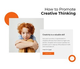 How to promote creative thinking - HTML Template by Nicepage