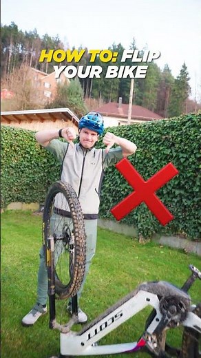 Flip your bike the easy way!😅☝️