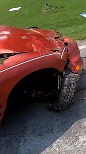 Recovering a heavily damaged car