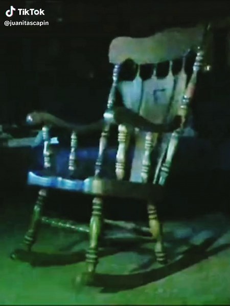 Creepy Ghost Caught on Camera in Rocking Chair - Horror TikTok Video