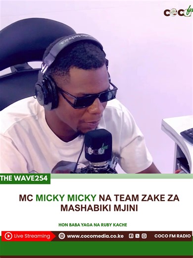 Tulikuwa naye Mc Micky Micky Akifafanua Kuhusu Team za Mashabiki. Ukiwa Naye; Hon Baba Yaga Ruby kache #thewave254 #COCOFM #ladhayapwani