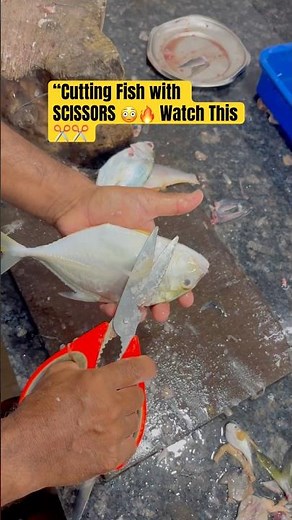 Cutting Fish with SCISSOR ✂️😳🔥 Watch This!” #fishcutting #fillet #youtubeshorts #shorts