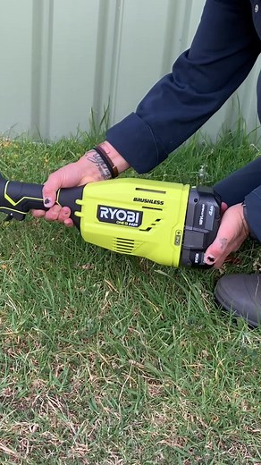 RYOBI 18V Brushless Line Trimmer - Quick Lawn Edging Solution