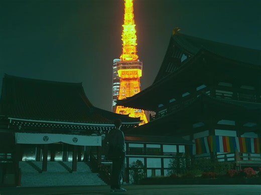 Tokyo Tower Night Lights: A Cinematic Experience
