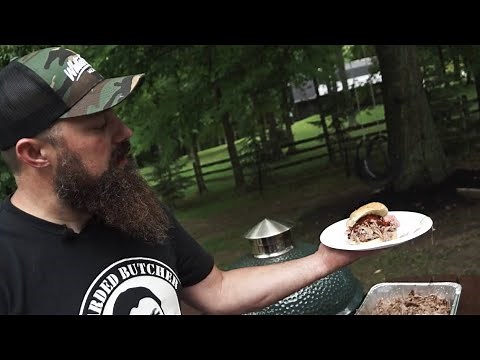 How to Smoke a Pork Butt | Boston Butt on a Big Green Egg Charcoal Grill!