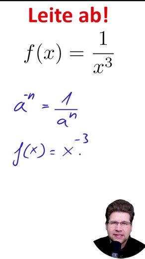 Ableitung einer Funktion - Potenzregel Trick - Mathe Abi 2026