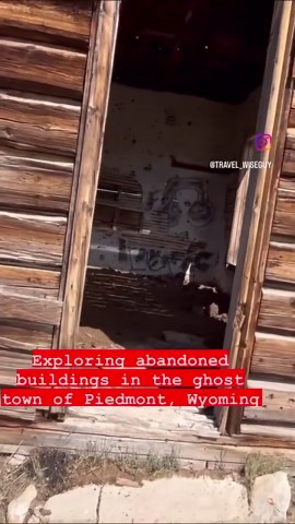 Abandoned ghost town, Wyoming
