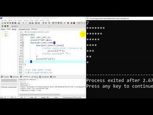 Code C vẽ tam giác rỗng | Lập trình C cơ bản
