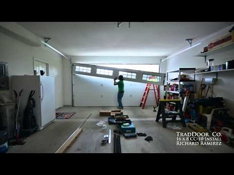 16 x 8 garage door install... how its really done.