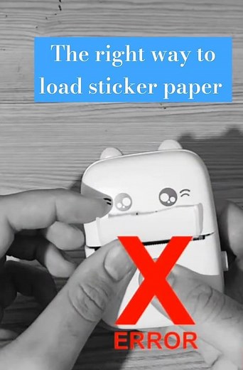How to Load Sticker Paper the Right Way #printer #miniprinter #print #explore