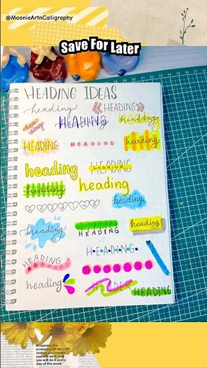 Creative Heading Ideas for Beginners ✨ | Easy Journal Designs #shorts #shortvideo #ytshorts #viral