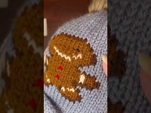 How to knit an image into a hat with an Addi or Sentro knitting machine Gingerbread man step by step