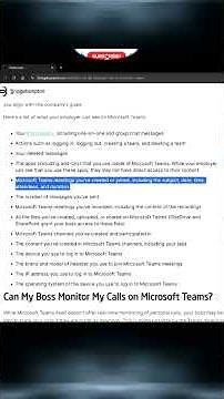 What your boss can monitor on Microsoft Teams.
