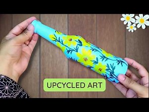 Upcycled Glass Bottle Art | Easy Floral Painting Tutorial for Beginners 🌸