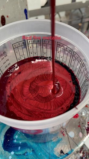 Vibrant Red Fire Metallic Paint for Your Vehicle