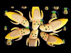 Banana / Banana Song / Dancing Banana / Fruit Party - Uplifting Dance Music/ Fun Animation