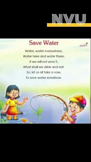 💧Save Water Poem for Kids | Easy Rhyme with Big Message 🌍