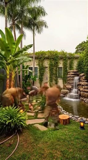 Backyard TRANSFORMATION: Plain House Yard → Wild Tropical Jungle Waterfall Oasis 🌿🌊🌴