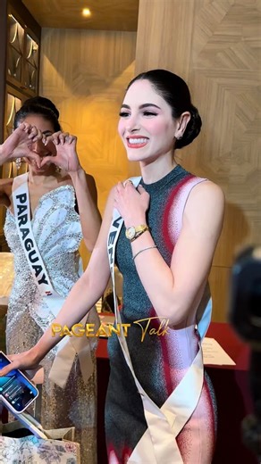 Miss Universe Venezuela 🇻🇪 2025, Stephany Abasali Day 16: Miss Universe 2025 candidates arrive from the Impact Challenger Arena after a long day of Day 2 rehearsals. #missuniverse #MissUniverse2025 #pageanttalk | Pageant Talk