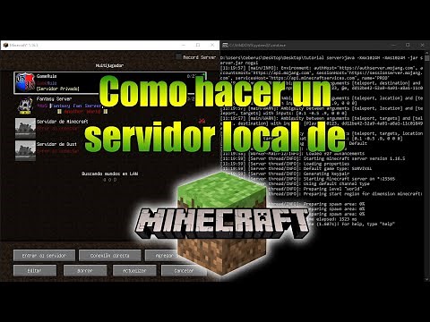 Como hacer un SERVIDOR DE MINECRAFT 1.16.5 local