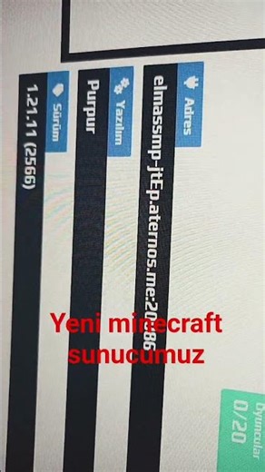 elmasspm-jtEp. aternos. me:20086 IP MİZ