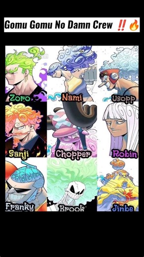 strawhats in nika form ‼️🔥#onepiece #strawhats #nika