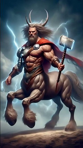 Legendary Hybrid: Centaur Meets Thor | AI-Powered Epic Fusion