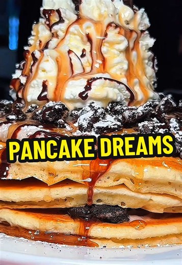 Homemade Oreo Pancakes with Maple Syrup Recipe